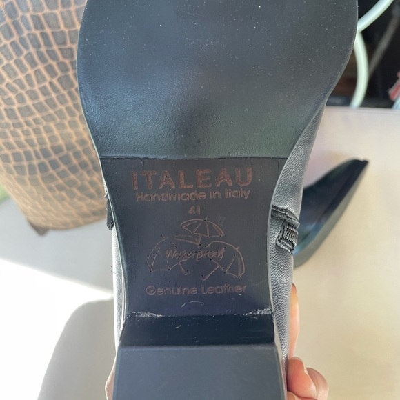 ITALEAU Miralda Waterproof Leather Stud Bootie 11 - Picture 8 of 9